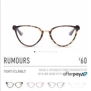 Quay Rumours blue light glasses